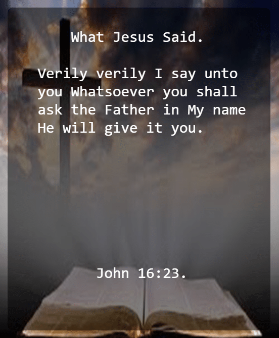 John 16v23