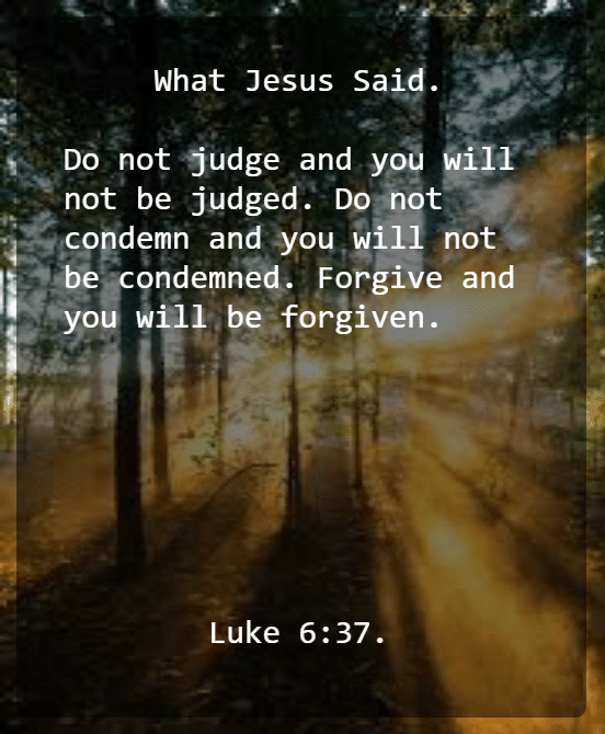 Luke 6v37