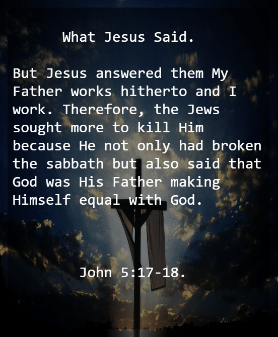 John 5 V 17 18