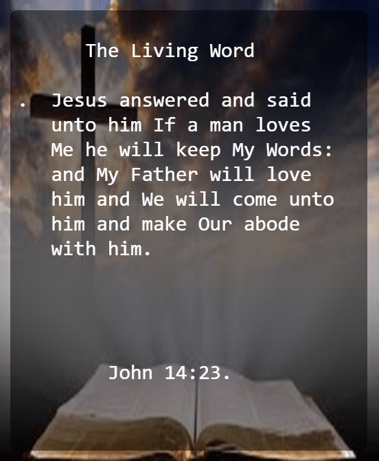 John 14 V 23 New