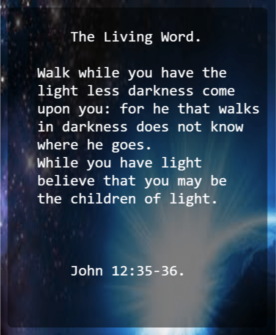 John 12 V 35 36